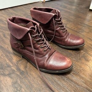 Steve Madden lace up ankle boots